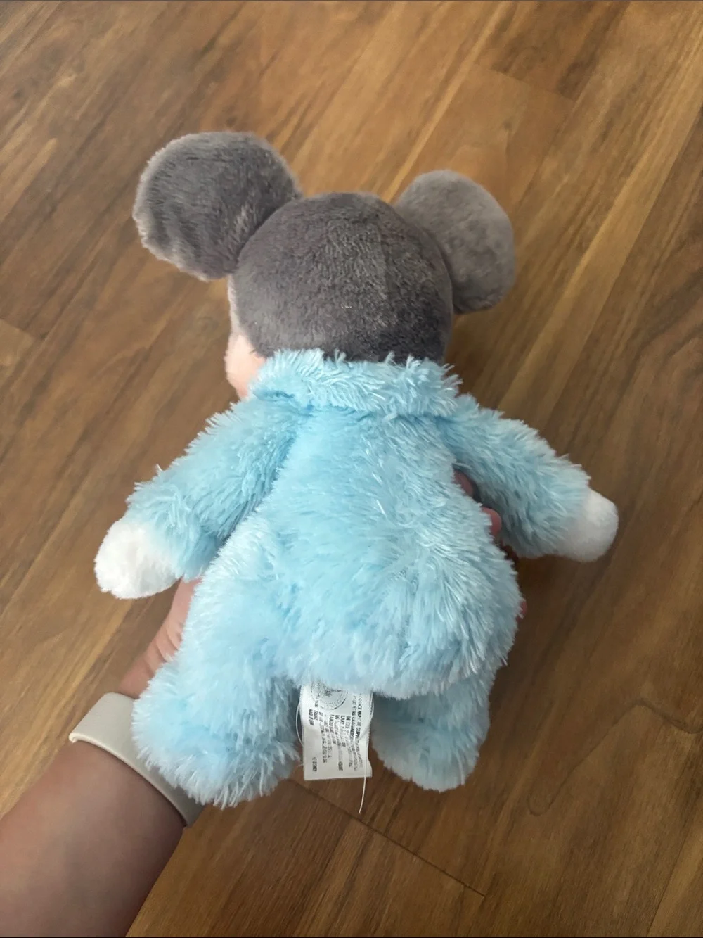 Disney Disneyland Parks Parks Baby Blue Mickey Mouse Rattle Plush Toy